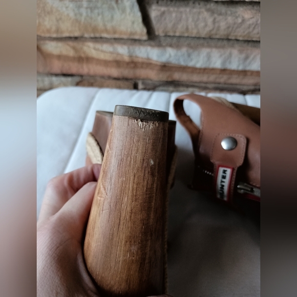 Hunter Morant Women's Leather block heel sandals_9.5 - Picture 5 of 12